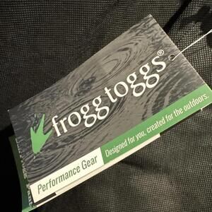 Frogg Toggs PS83172-01 MD Waterproof Bull Frogg Pant Black Medium Men's New NWT